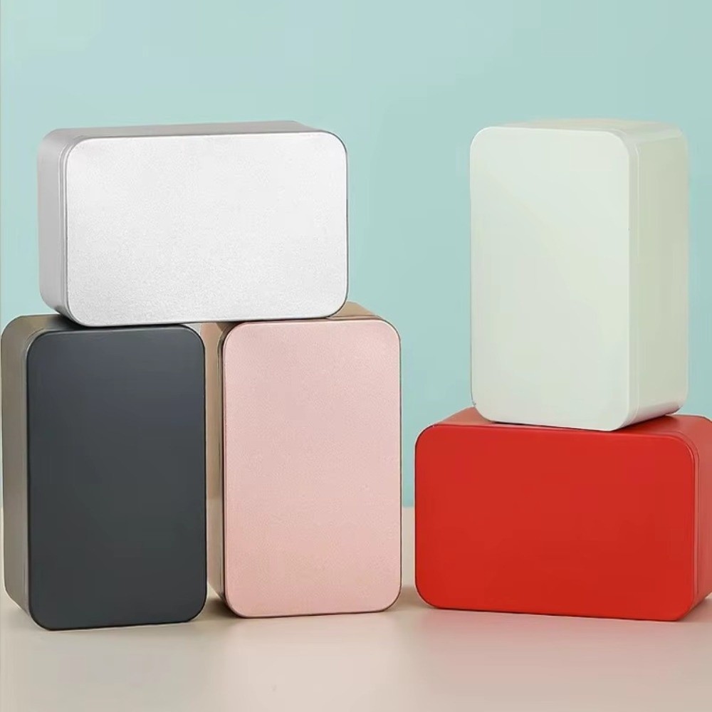 Tin Container Lid - Nowa jednokolorowa puszka z blachy z