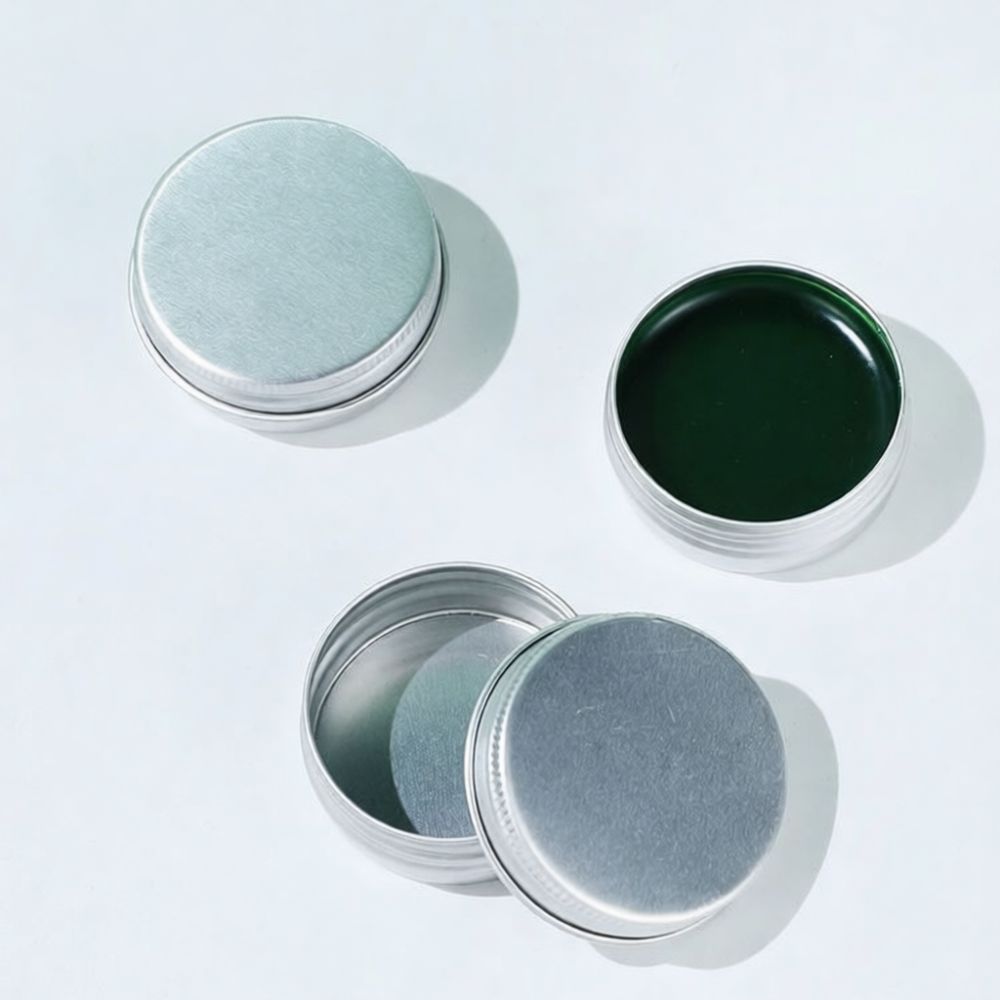 Tin Container Lid - Kompaktowy aluminiowy pojemnik, okrągły metalowy słoik