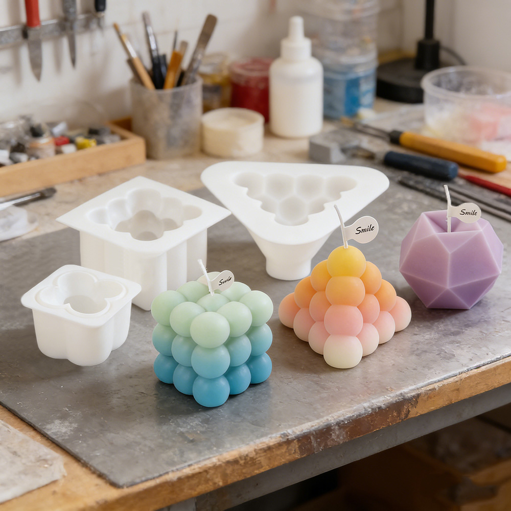 Candle Making Kits - Zestaw silikonowych foremek do świec 3D