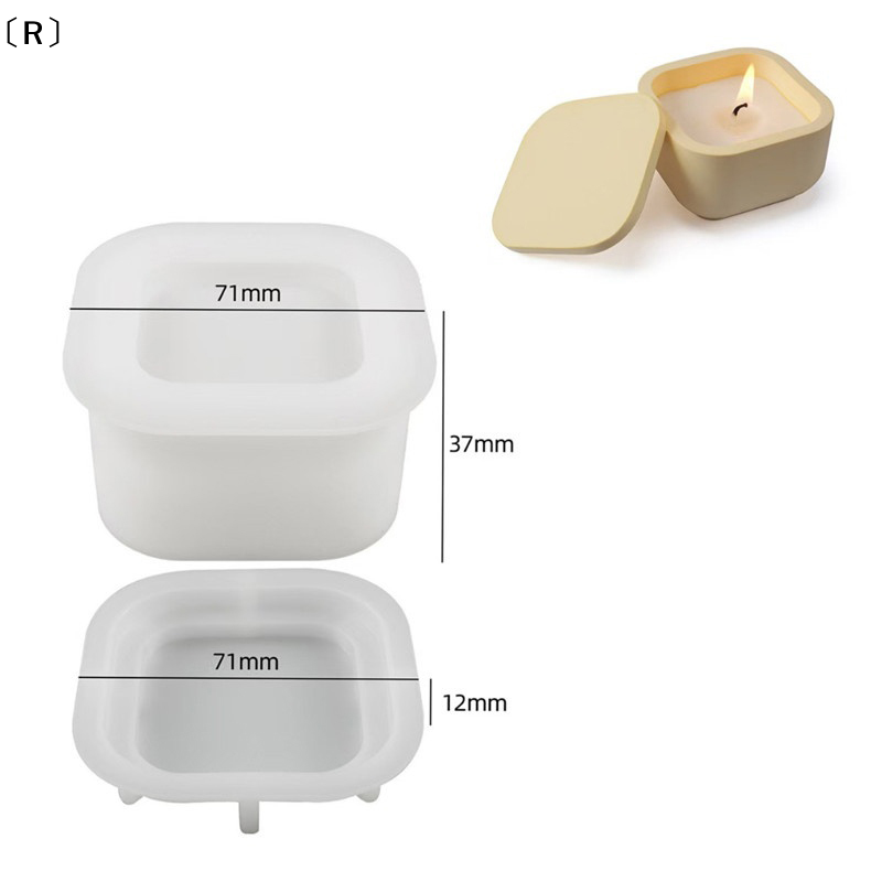 〔R〕1 zestaw silikonowych form  – Candle Making Jars With Lids recenzja i cena