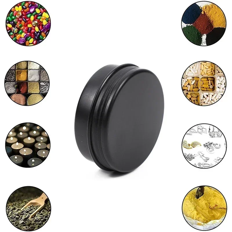 50 sztuk czarnych pustych słoi – Tin Container Lid recenzja i cena