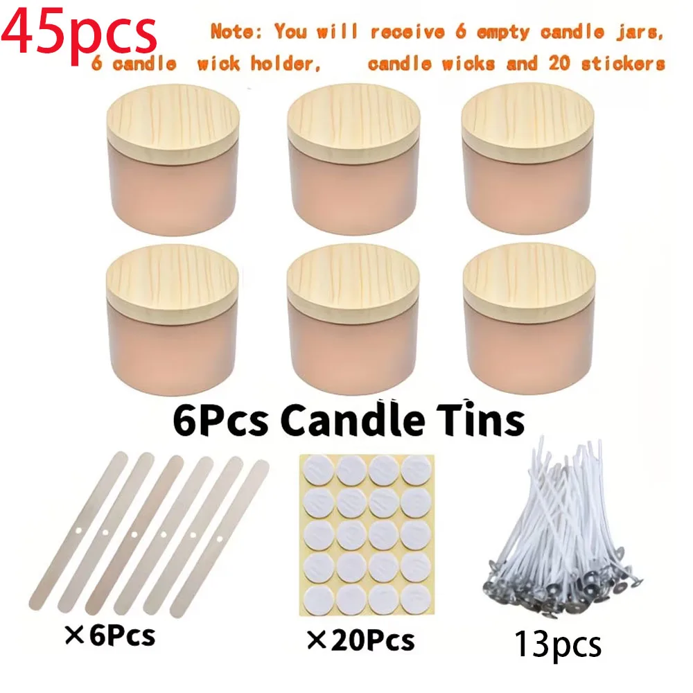 45 sztuk różowozłotych metalow – Candle Making Jars With Lids recenzja i cena