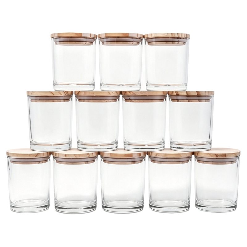 ABRU – zestaw 12 sztuk pojemni – Candle Making Jars With Lids recenzja i cena