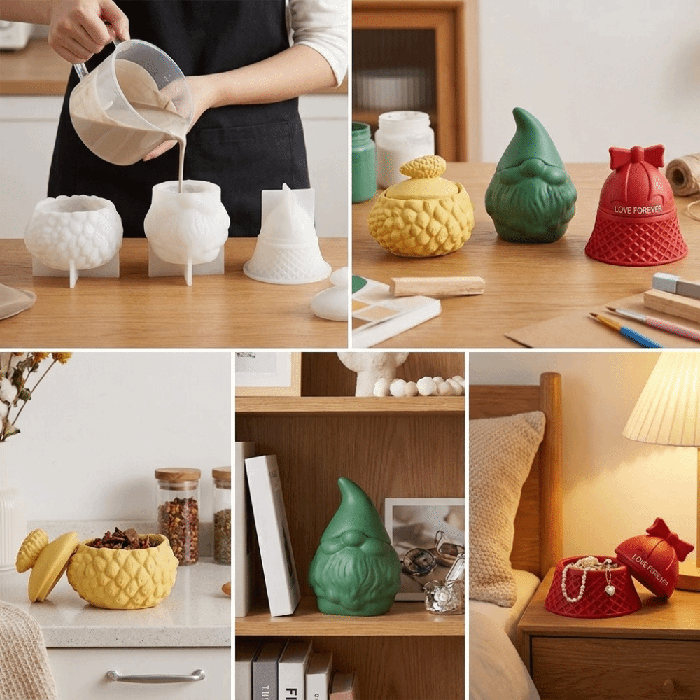 Silikonowa forma do odlewania  – Candle Making Jars With Lids recenzja i cena